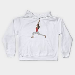 Lunge Crescent Pose Kids Hoodie